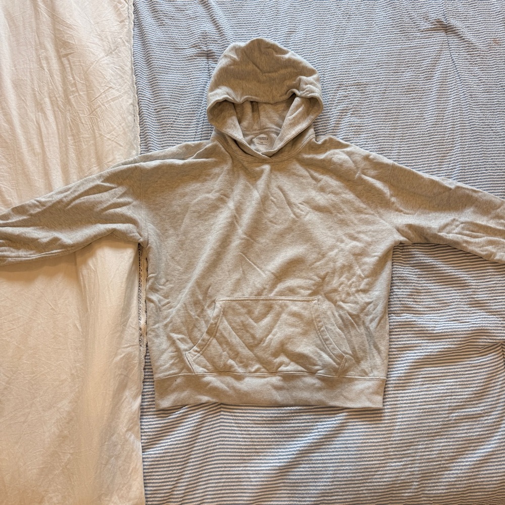Light Gray Holister Hooded Sweatshirt - Casual Pullover Hoodie